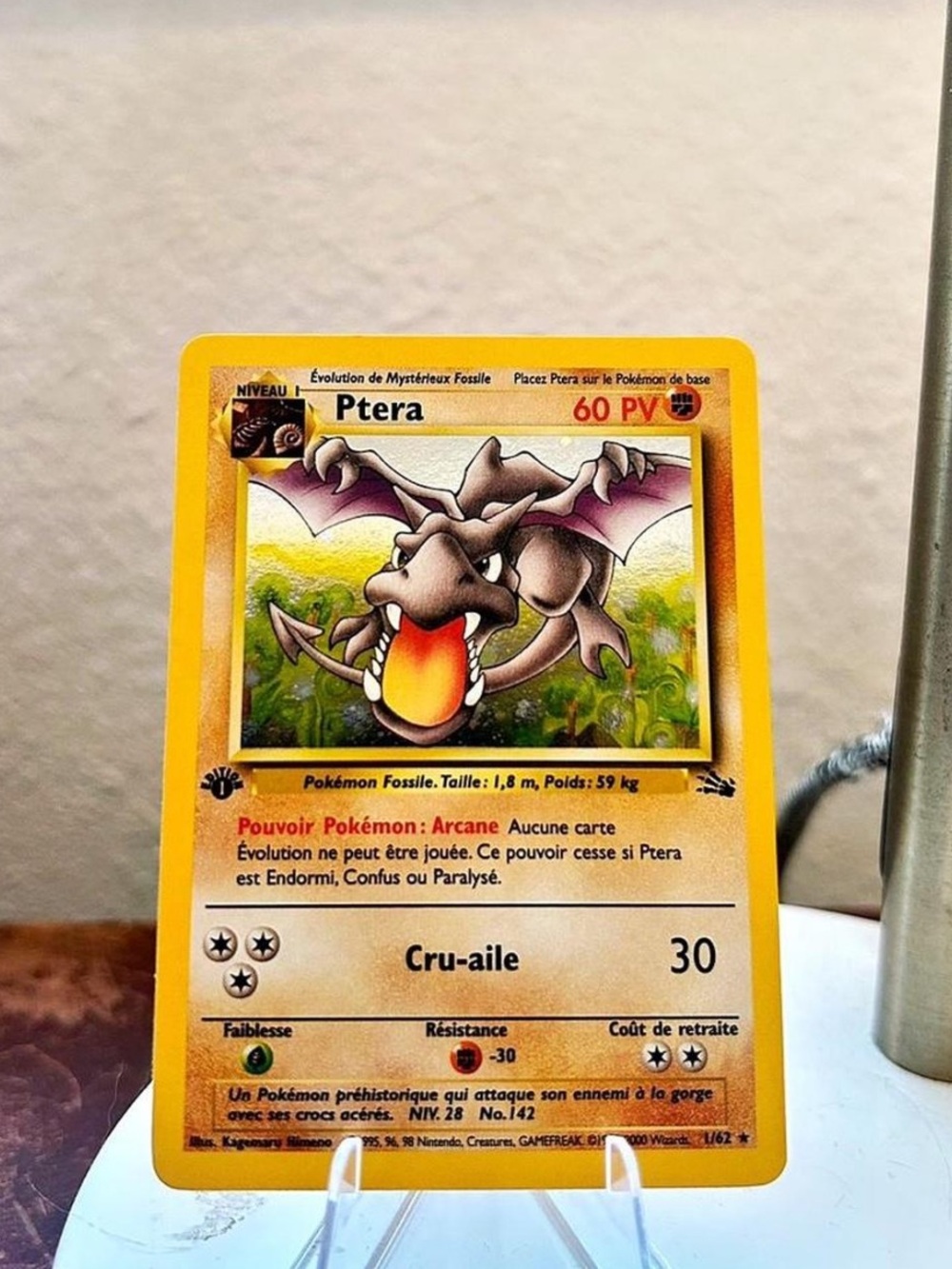 Aerodactyl French 1/62 1st edition holo Pokémon